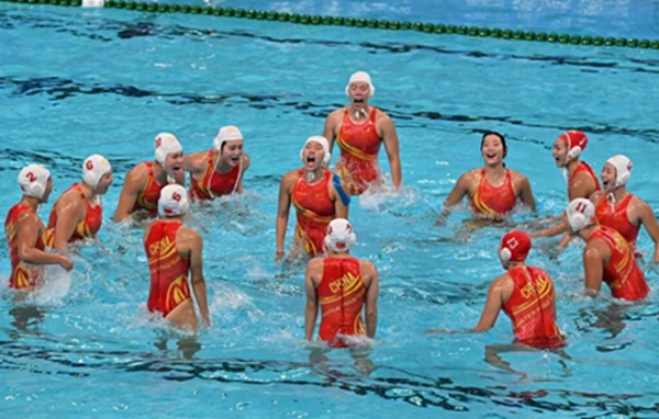 大運會女子水球決賽，中國隊戰(zhàn)勝意大利隊奪得金牌